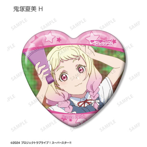 『ラブライブ!スーパースター!!』トレーディング 鬼塚夏美オンリー 場面写ハート型缶バッジ(単位/BOX)